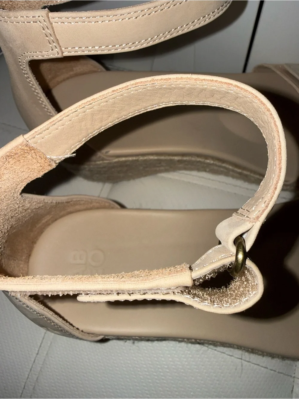 Women's Ankle Strap Espadrille Wedge Sandals - Nude ABEO Riviera Ankle Sandal